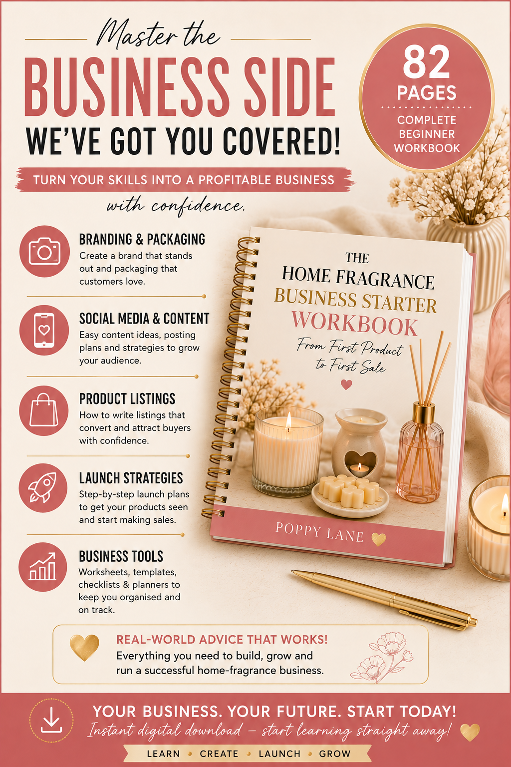 The Home Fragrance Business Starter Workbook – 82 Page Digital Guide