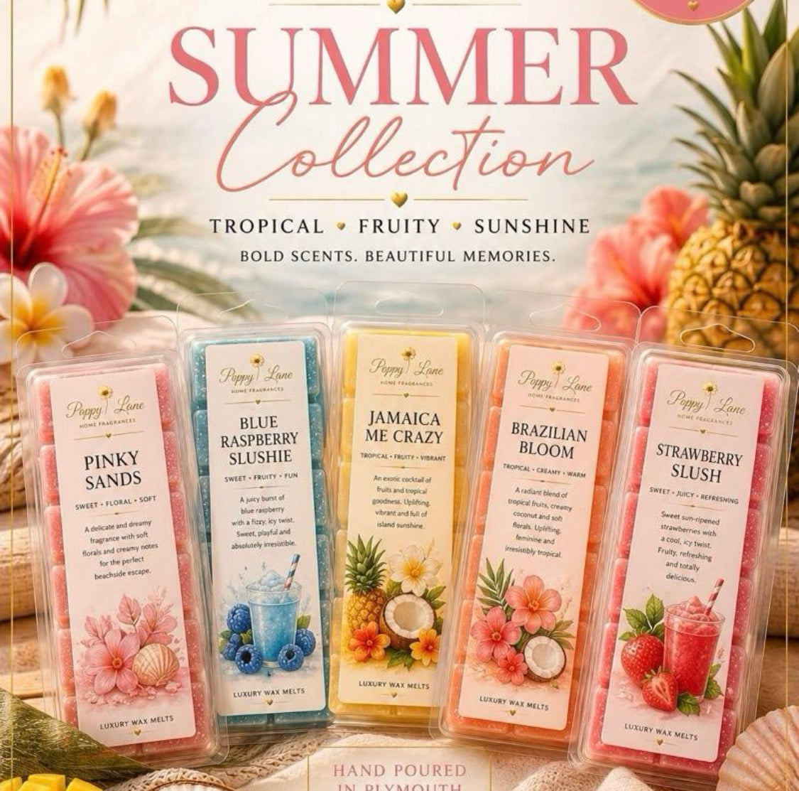 Luxury Summer Wax Melt Snap Bar 50g