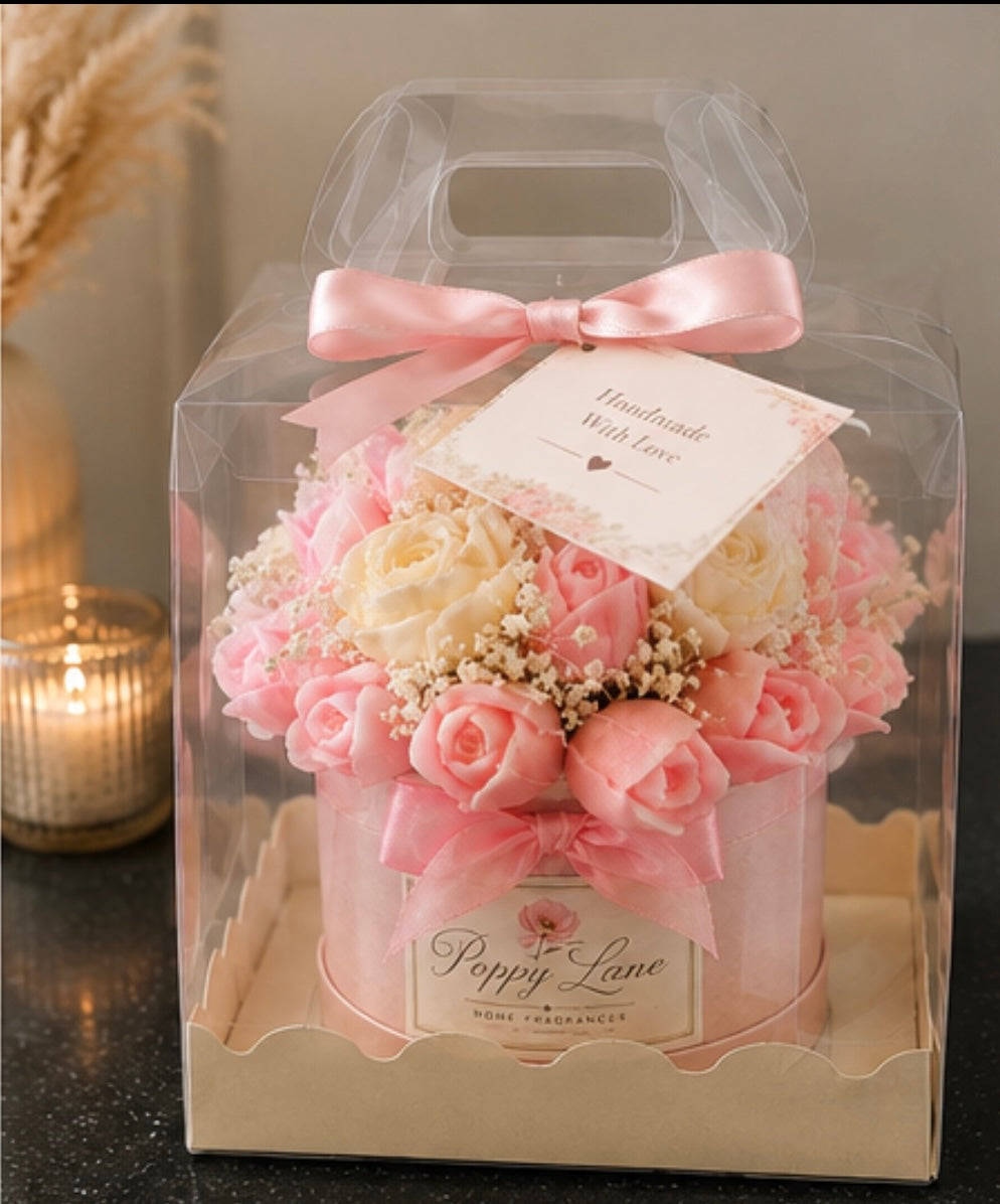 Eau de Bloom - Chic Wax Melt Bouquet in a Hat box