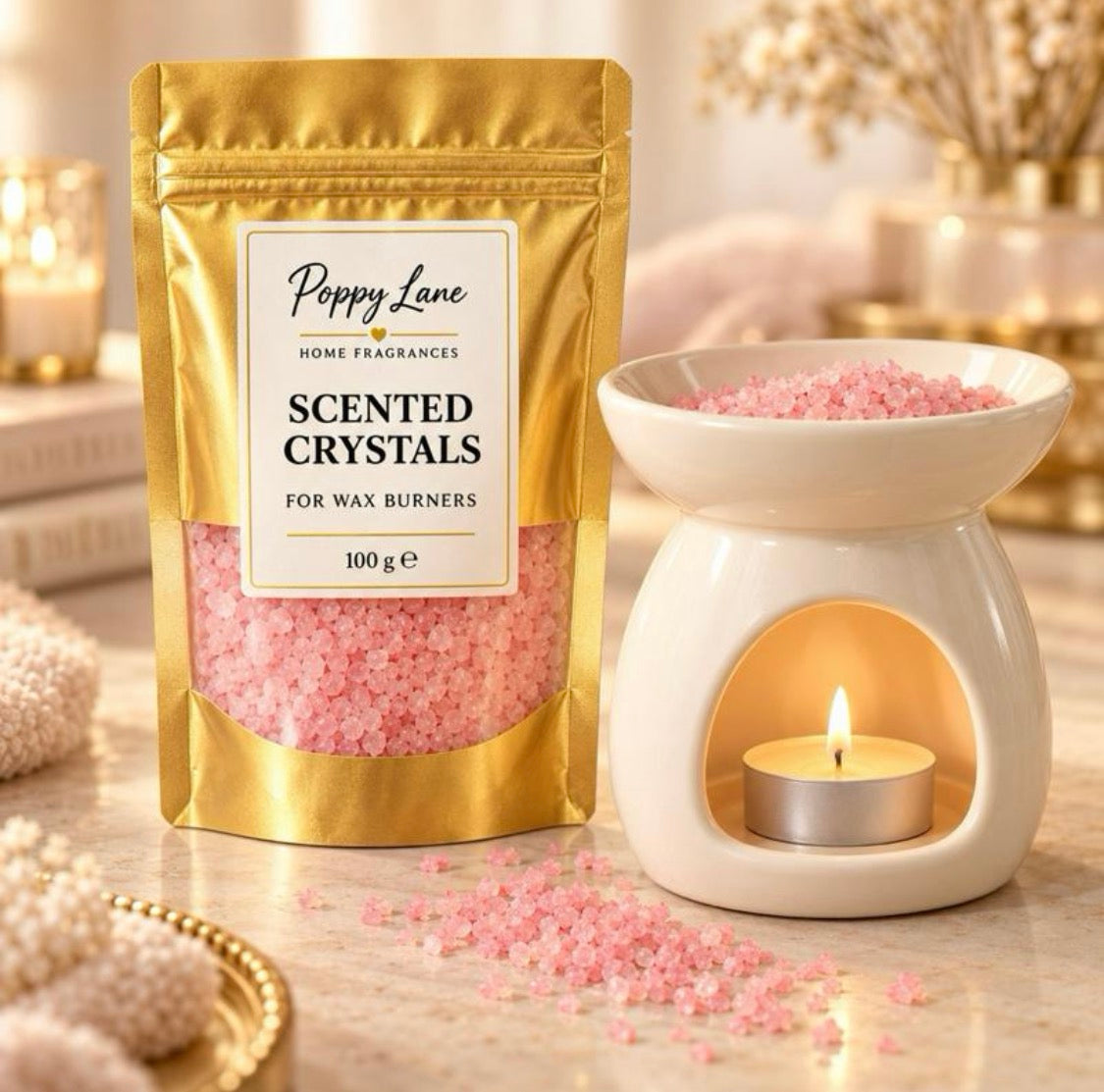 Laundry Scented Crystals for Wax Warmers – 100g
