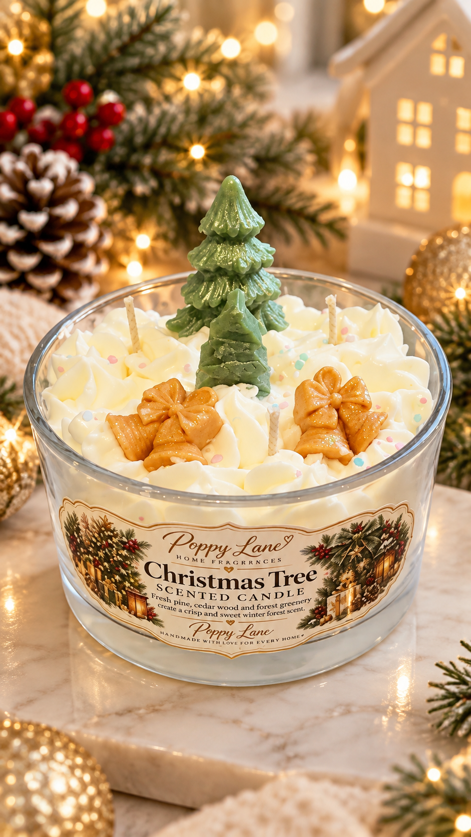 Luxury Christmas 3-Wick Scented Candle Collection
