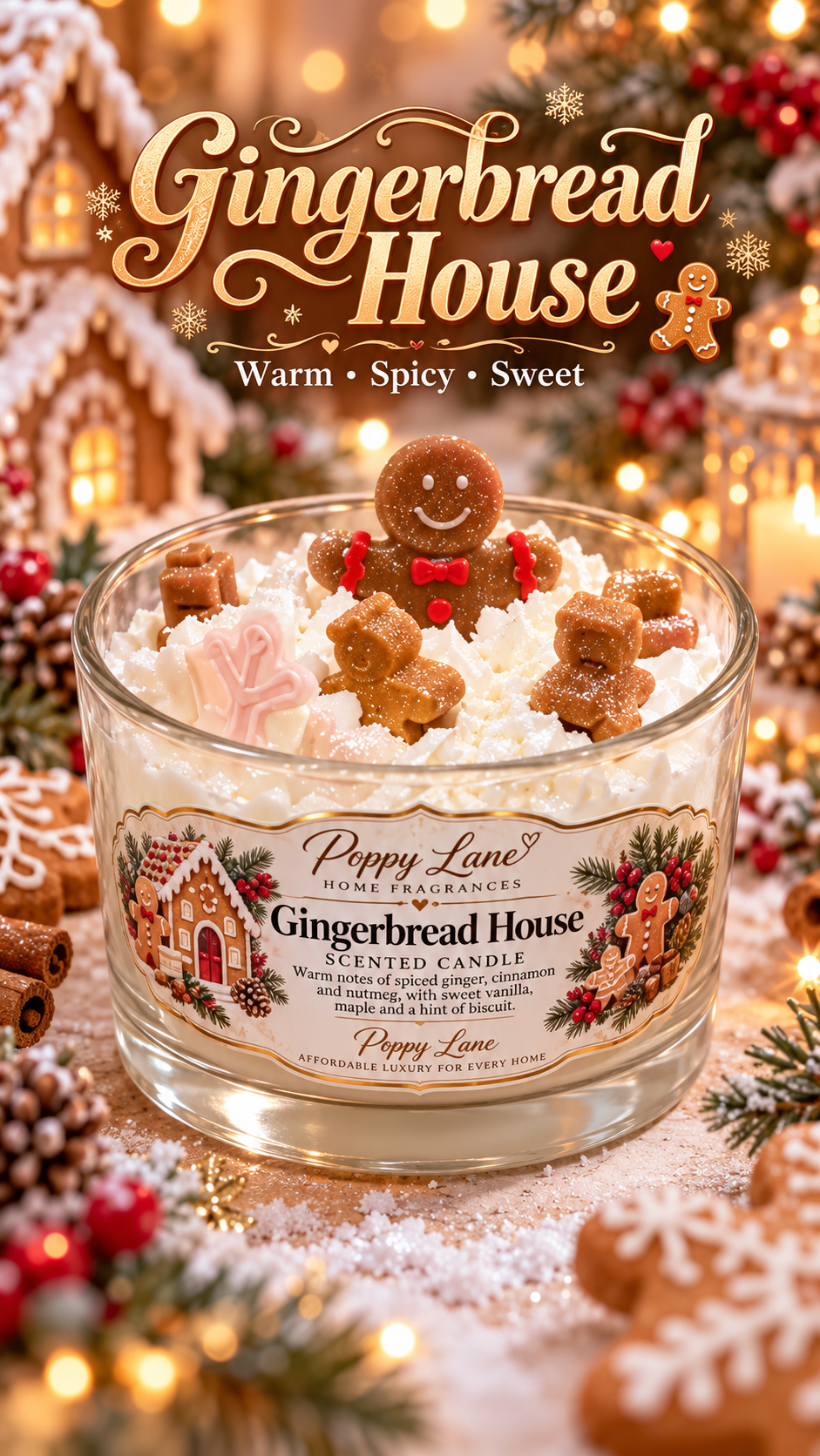 Luxury Christmas 3-Wick Scented Candle Collection