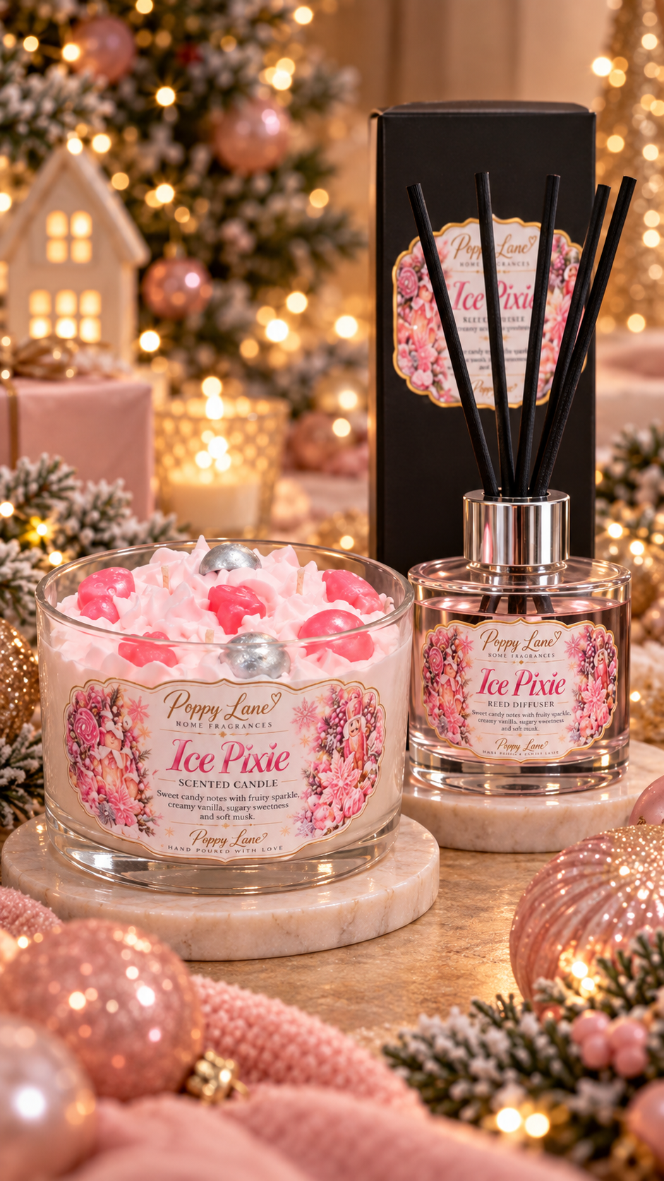 Christmas Candle & Reed Diffuser Bundle