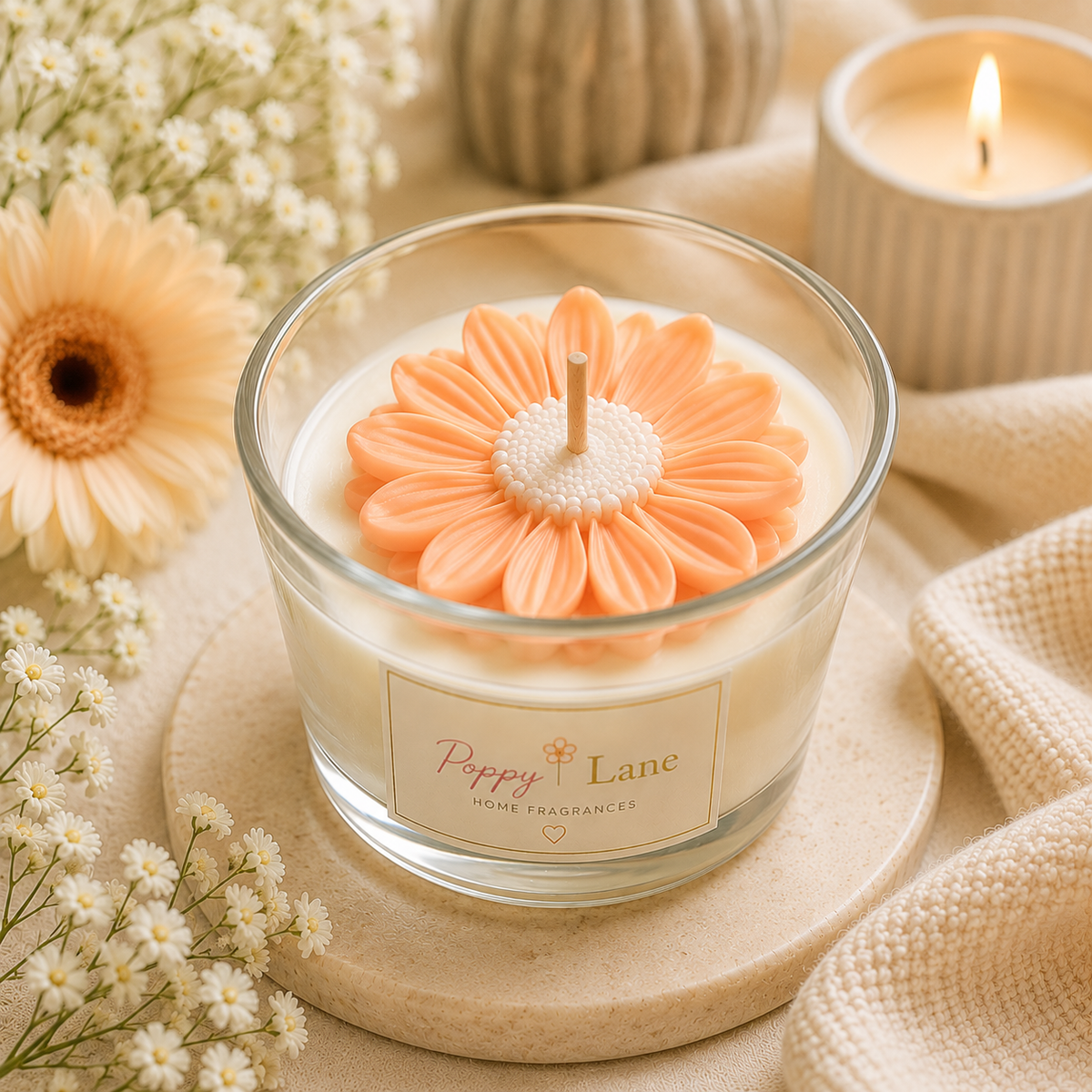Daisy Candle